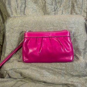 Pink Coach Wristlet